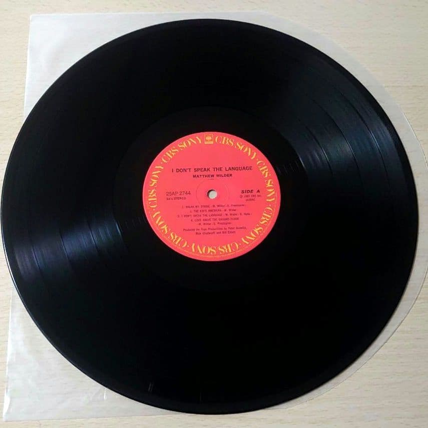 Matthew Wilder - I Don't Speak The Language LP Japan Vinyl Break My Stride Obi