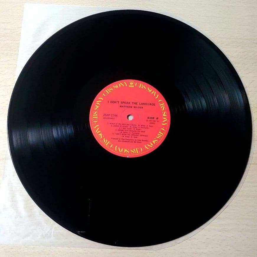 Matthew Wilder - I Don't Speak The Language LP Japan Vinyl Break My Stride Obi