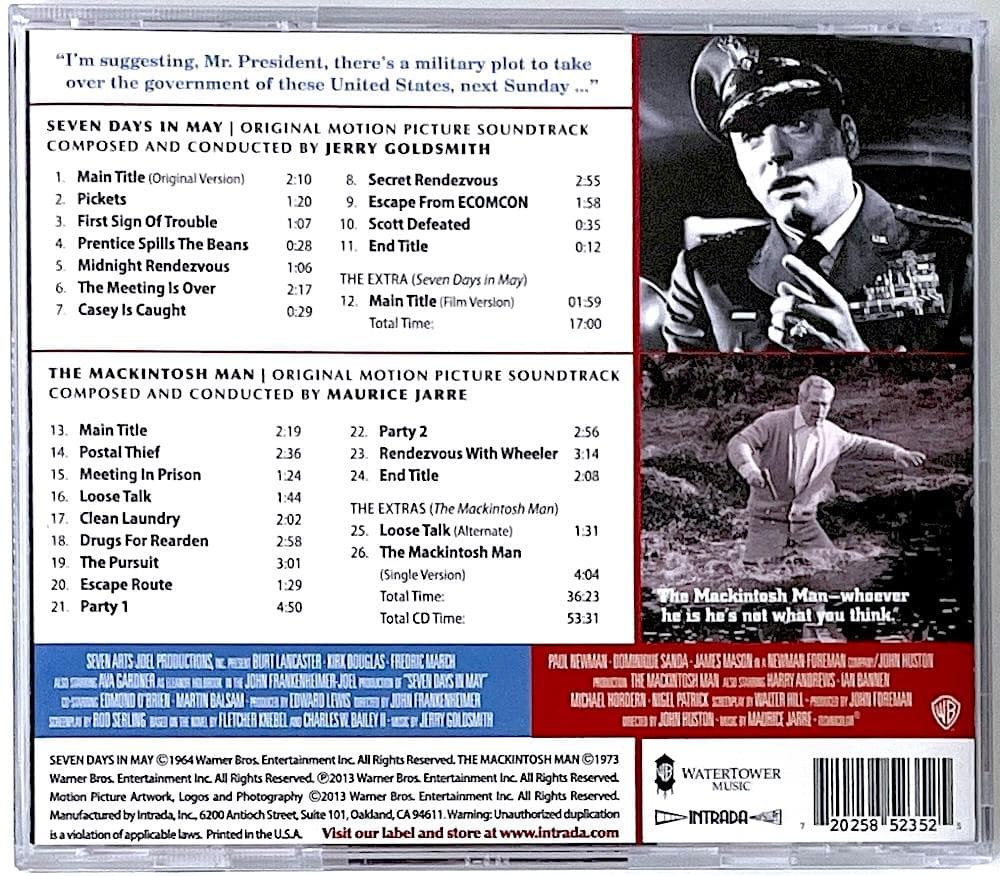 Japan Songs OST CD Seven Days in May & The Macintosh Man Jerry Goldsmith Used | Japansoundstore