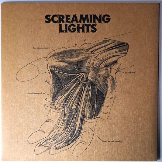 Screaming Lights - Volts / Claustrophobia - Blue Vinyl 7" Single 2009 UK Indie