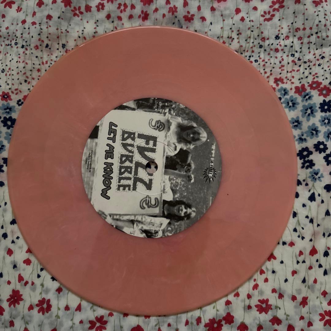 GIGANTOR / FUZZBUBBLE - American Girl / Let Me Know 7" Pink Marble Vinyl Punk