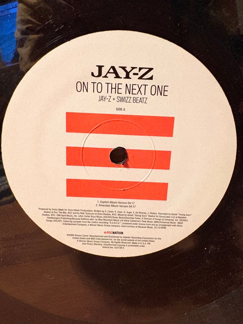 Jay-Z On To The Next One / Young Forever 12" Vinyl Single Hip Hop Roc Nation