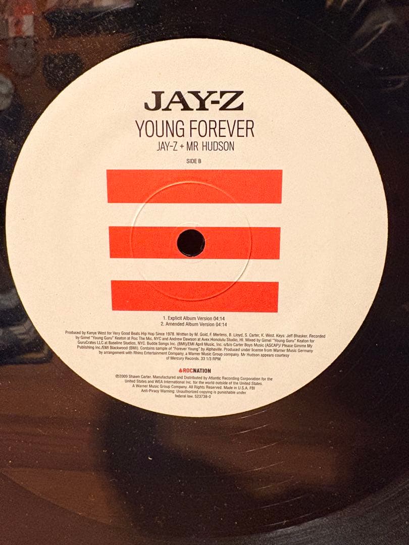 Jay-Z On To The Next One / Young Forever 12" Vinyl Single Hip Hop Roc Nation