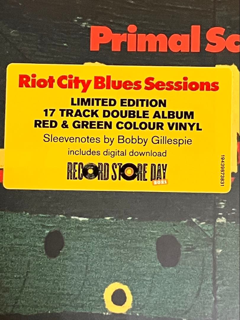 Primal Scream - Riot City Blues Sessions 2LP Color Vinyl RSD 2021 Mint Sealed