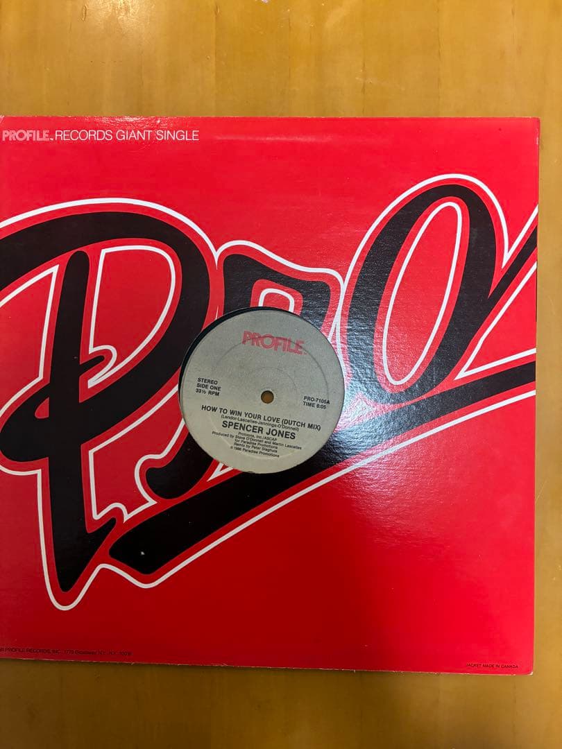 Spencer Jones - How To Win Your Love 12" Vinyl Profile Records US Dance Pop