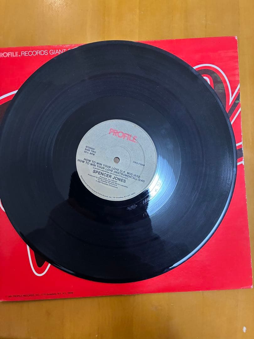 Spencer Jones - How To Win Your Love 12" Vinyl Profile Records US Dance Pop