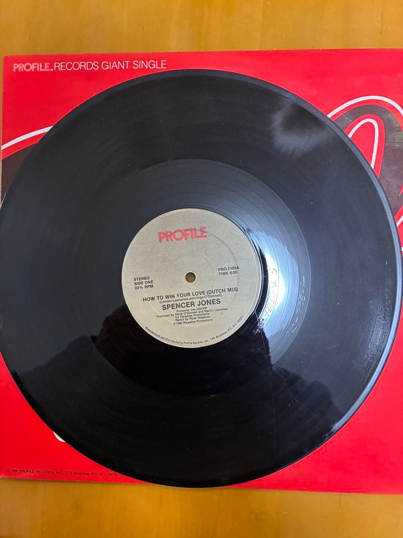 Spencer Jones - How To Win Your Love 12" Vinyl Profile Records US Dance Pop