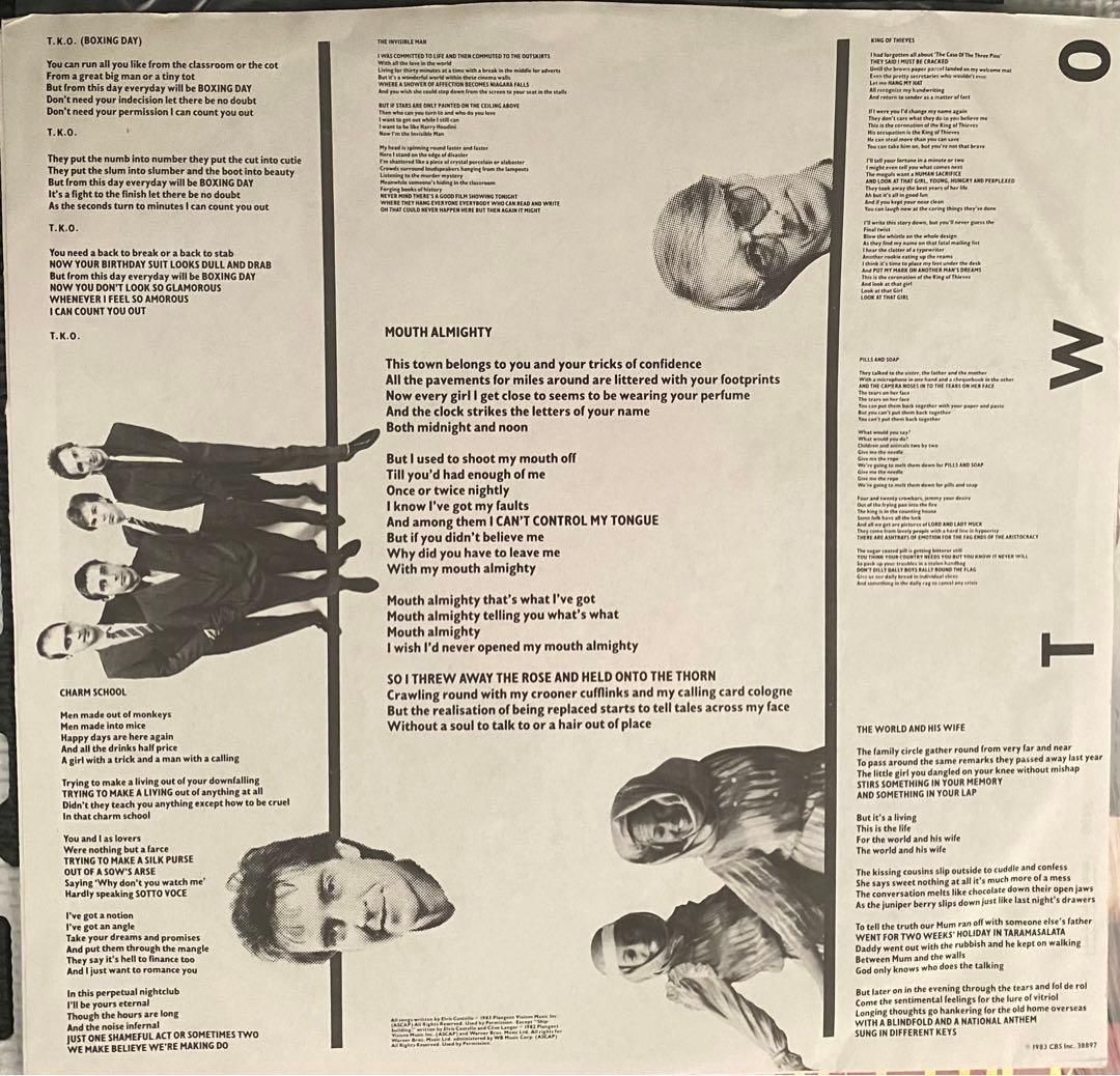 Elvis Costello & The Attractions Punch The Clock US Vinyl LP 1983 Record