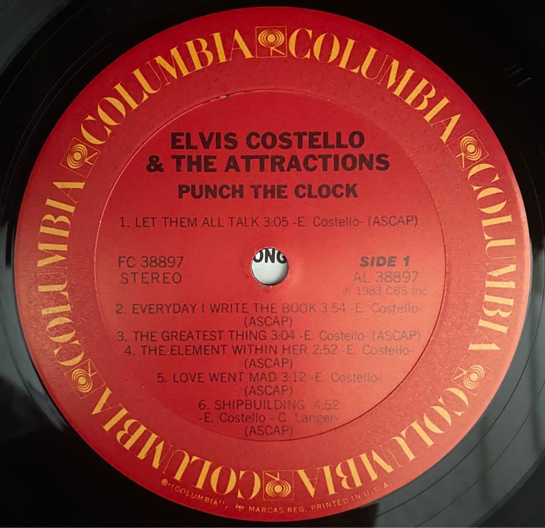 Elvis Costello & The Attractions Punch The Clock US Vinyl LP 1983 Record