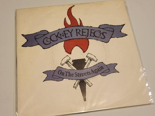 Cockney Rejects - On The Streets Again 7" Vinyl Single UK Punk Oi!