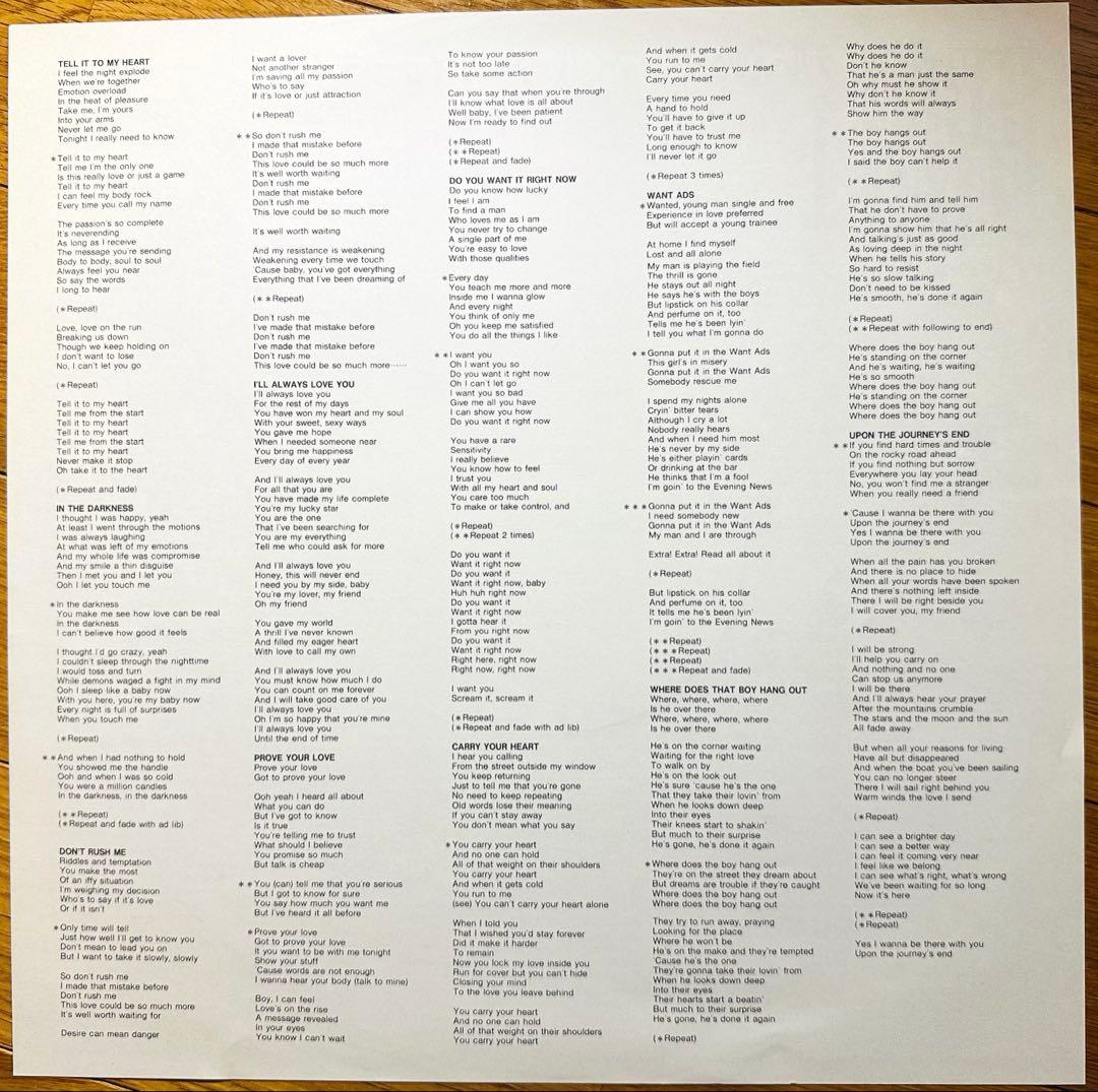 Taylor Dayne - Tell It To My Heart LP 1988 Japan Arista Vinyl Synth-Pop