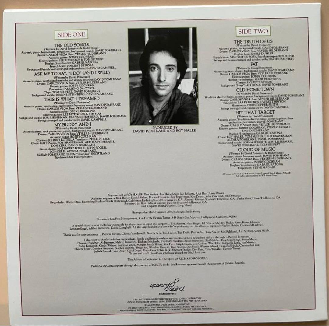 David Pomeranz The Truth Of Us CD Remastered Paper Sleeve Japan 2006 Pop/AOR | Japansoundstore
