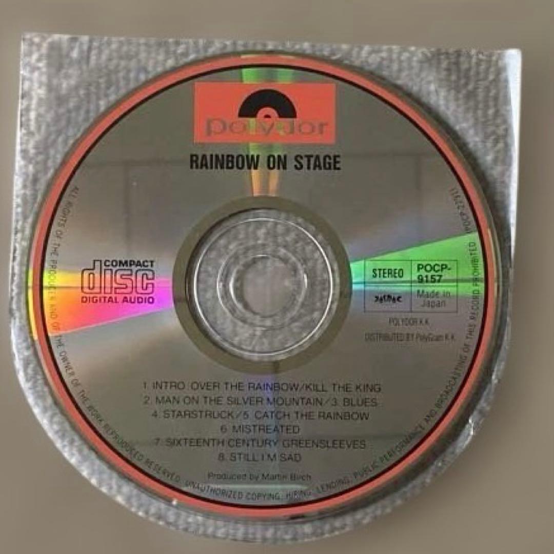 Rainbow On Stage CD Japan Press, Mini LP Sleeve, with OBI, POCP-9157