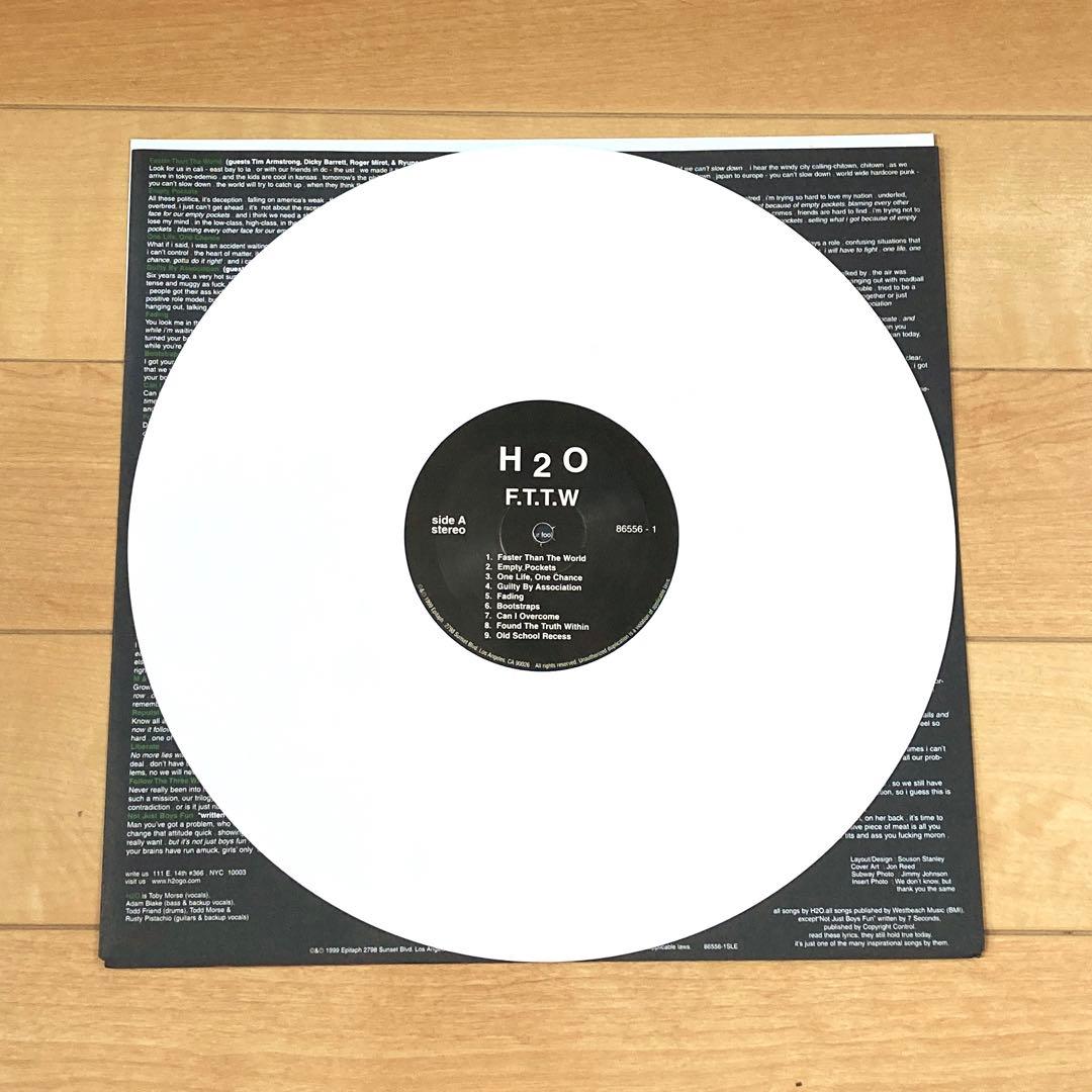 H2O F.T.T.W. LP White Vinyl 1999 Epitaph Records NYHC Hardcore Punk
