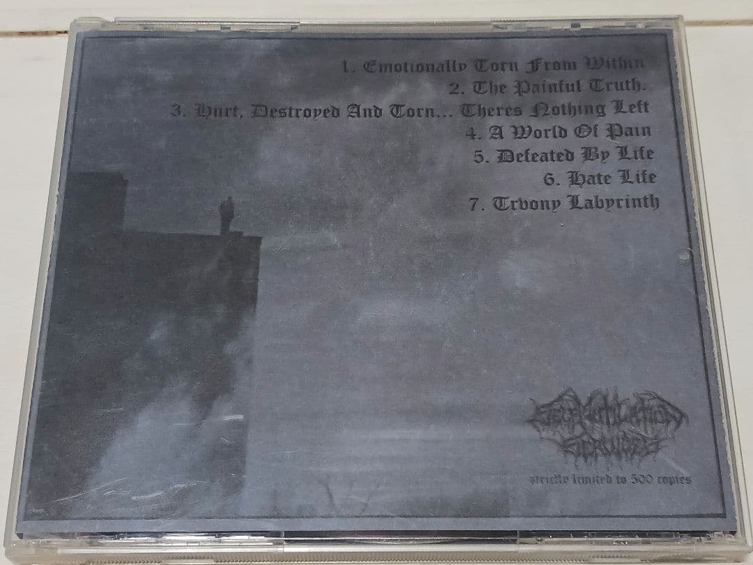 Happy Days - Defeated By Life CD - Self Mutilation Services Limited Edition