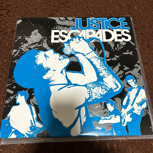 Justice - Escapades LP White Vinyl Record Youngblood Records HC Punk
