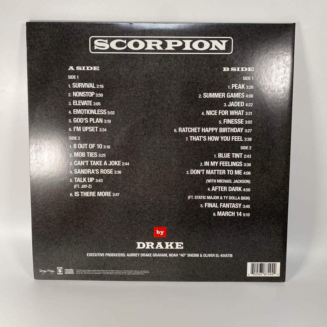Drake - Scorpion 2LP Vinyl Record, Autographed, 2018 Hip Hop