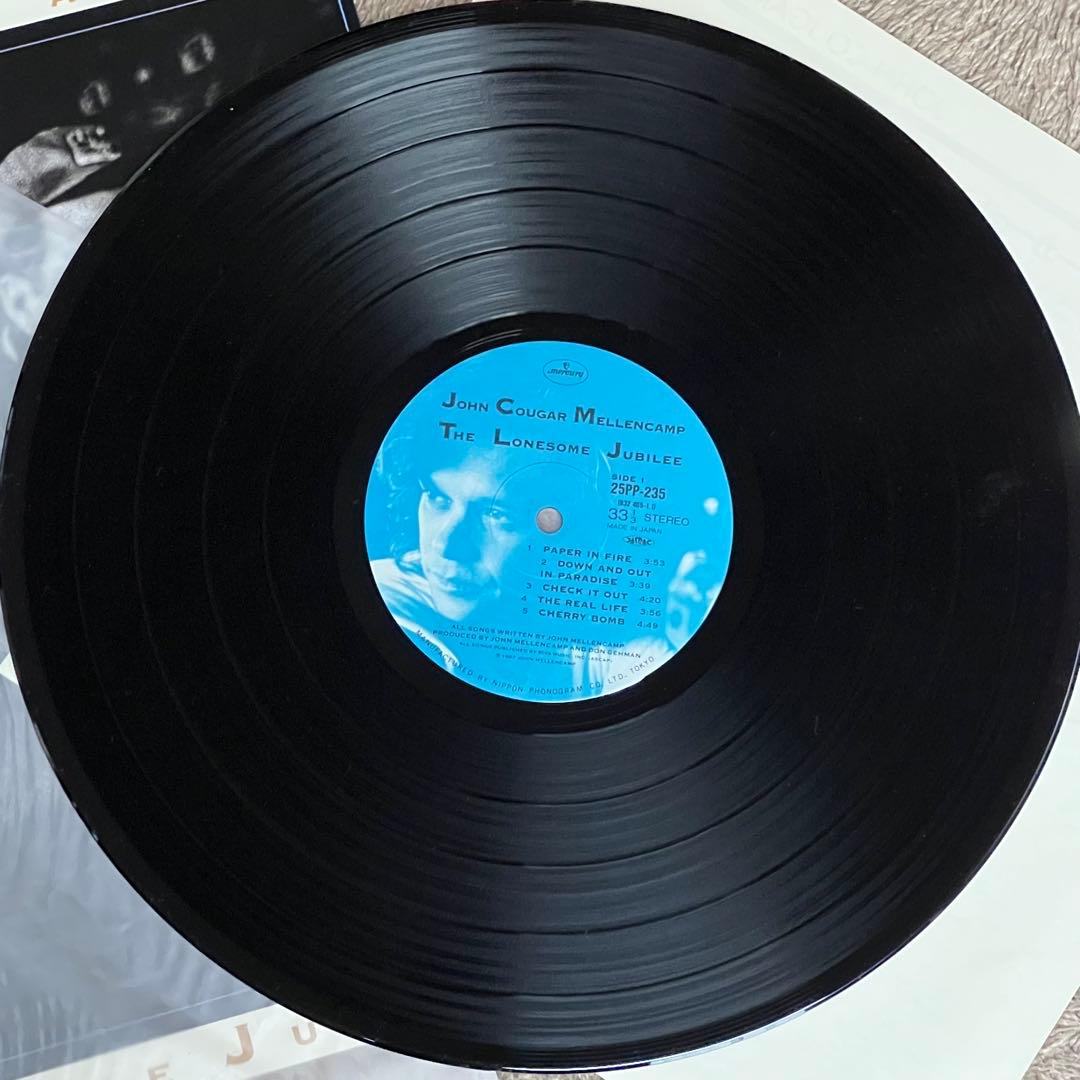 John Cougar Mellencamp - The Lonesome Jubilee Japan LP Vinyl w/ OBI Strip