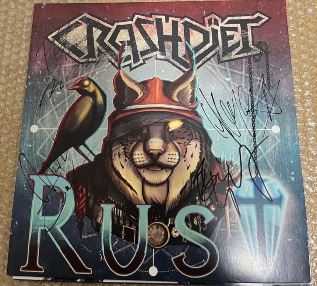 Crashdïet Rust Signed Vinyl LP 300 Limited Numbered Purple Sleaze Glam Metal