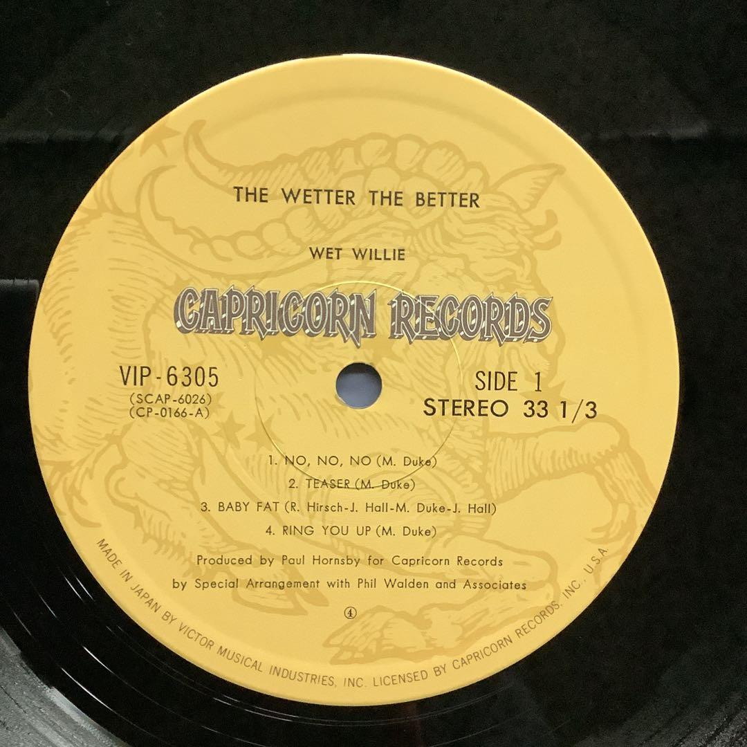 Wet Willie LP The Wetter the Better 1976 Japan Rock Soul Vinyl Record | Japansoundstore
