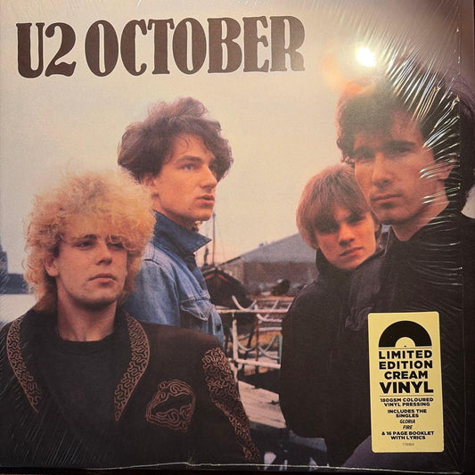 U2 October Limited Edition Cream Vinyl 180g LP Record 2008 Reissue