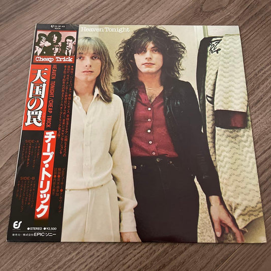 Cheap Trick - Heaven Tonight LP Japan 25·3P-45 w/ Obi & Insert Classic Rock