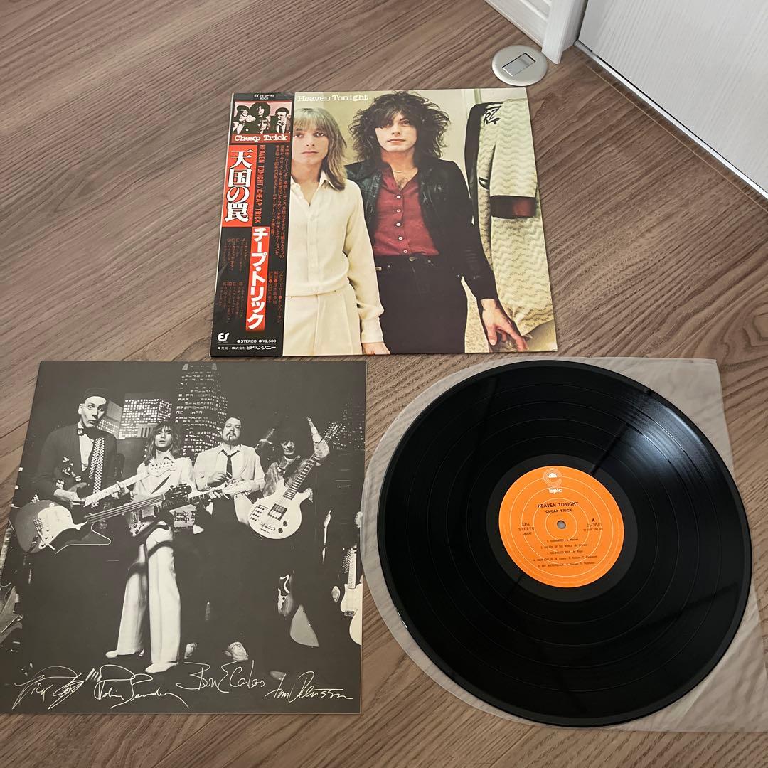 Cheap Trick - Heaven Tonight LP Japan 25·3P-45 w/ Obi & Insert Classic Rock
