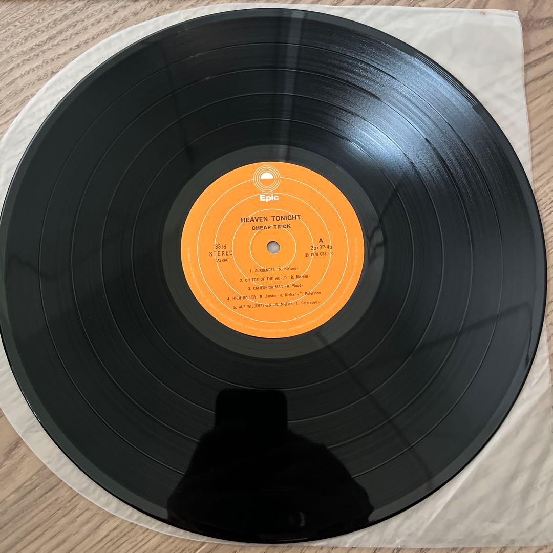 Cheap Trick - Heaven Tonight LP Japan 25·3P-45 w/ Obi & Insert Classic Rock