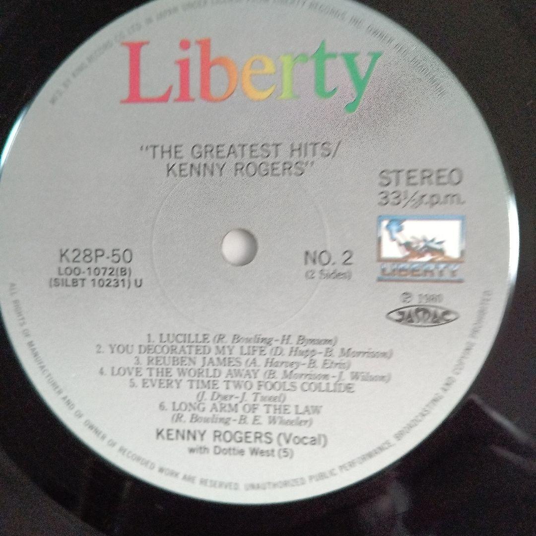 Kenny Rogers Greatest Hits LP Japan K28P-50 Obi Vinyl Classic Country Music