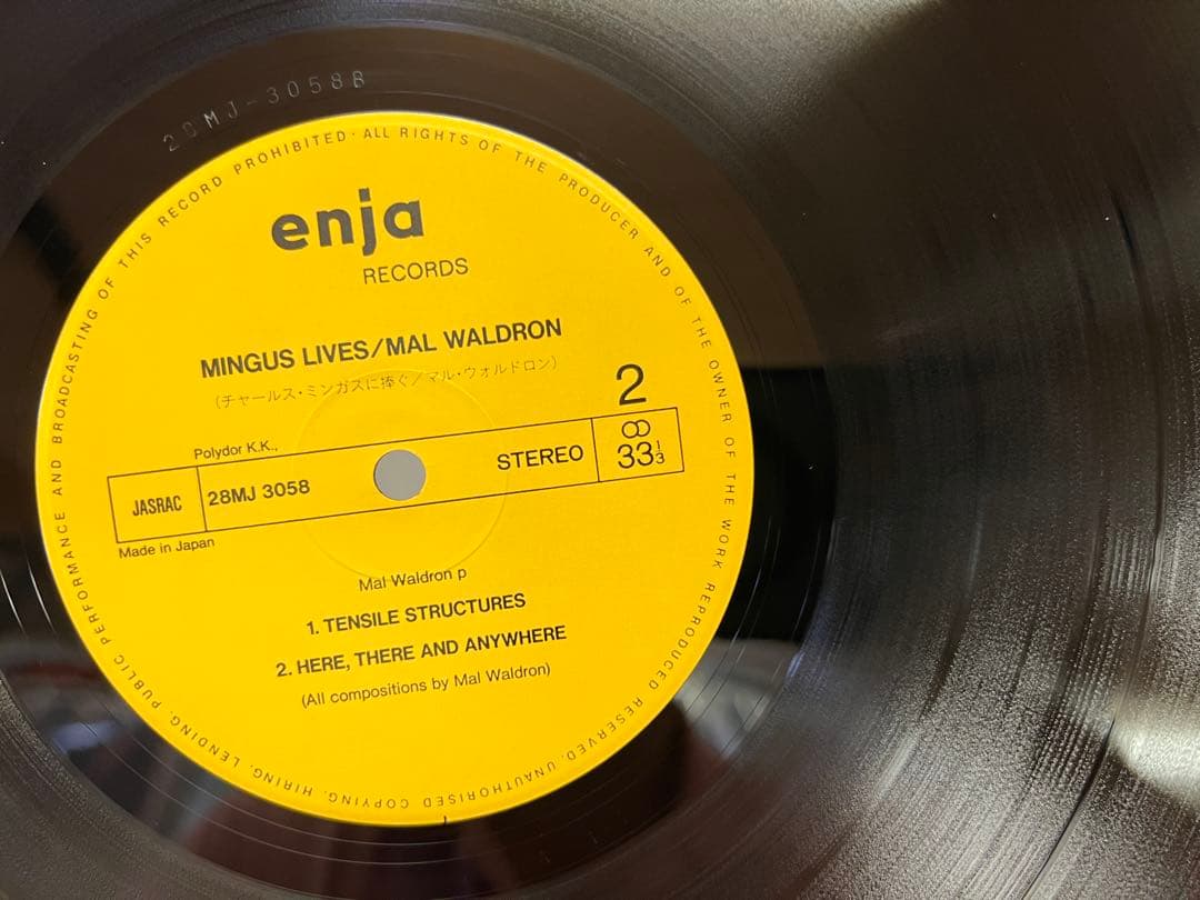 Mal Waldron - Mingus Lives LP 1981 Japan Enja 28MJ-3058 Jazz Piano With OBI