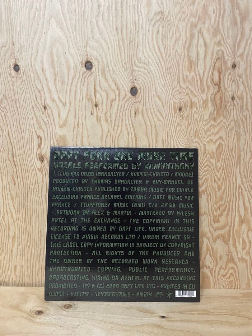 Daft Punk - One More Time 12" Vinyl Single 2000 Electronic House Classic