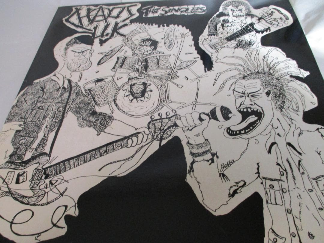 CHAOS U.K. The Singles Vinyl LP 1984 Riot City Records UK Punk HC Compilation