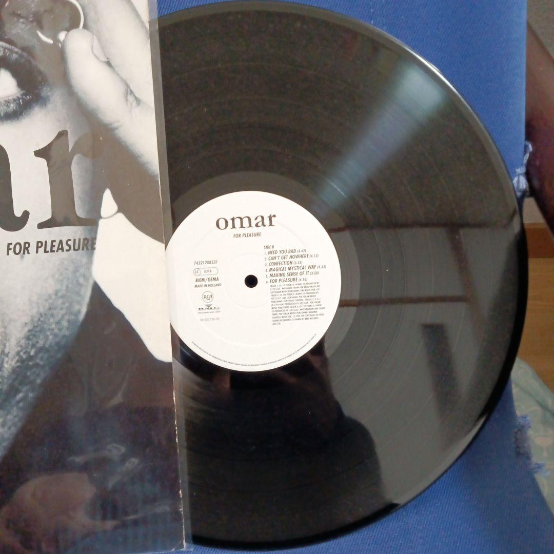 Omar - For Pleasure Vinyl LP UK Neo Soul Classic 1994 BMG Holland Pressing