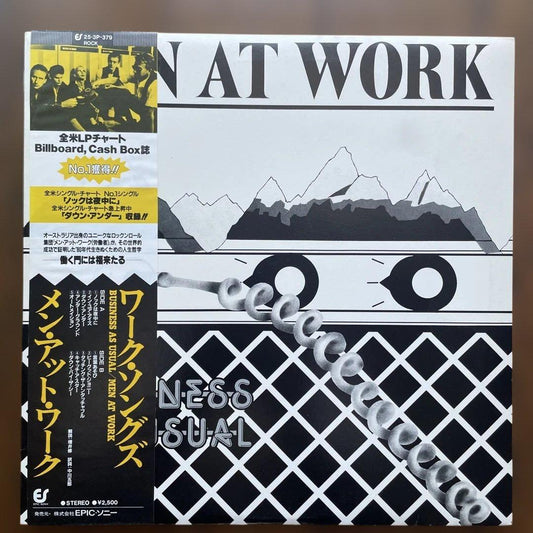 Men At Work - Business As Usual LP Japan Original 1982 With Obi Vinyl Record