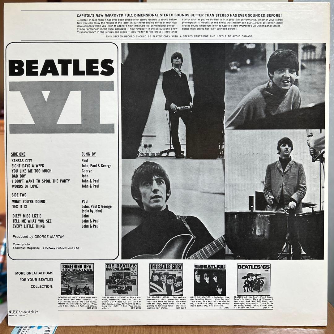 The Beatles - Beatles VI LP Japan Apple EAS-80566 w/ Obi Rock Classic Vinyl