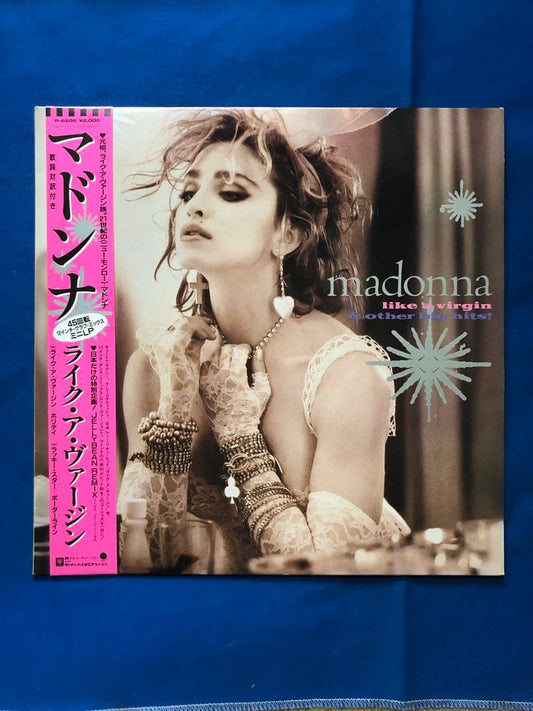 Madonna Like A Virgin Japan LP P-6206 Obi Included Club Mix Mini LP 1985
