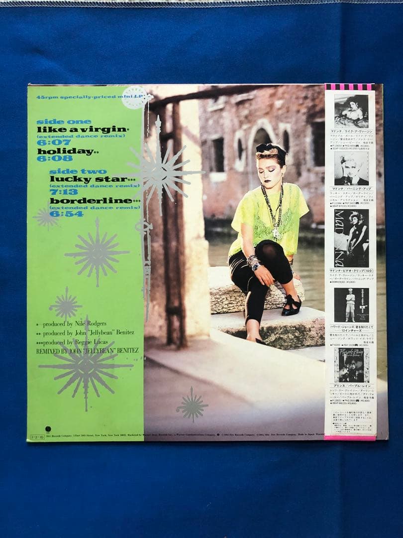 Madonna Like A Virgin Japan LP P-6206 Obi Included Club Mix Mini LP 1985