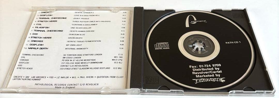 Various Artists - Pathological Compilation CD, 1989 UK Pressing, Rare Industrial