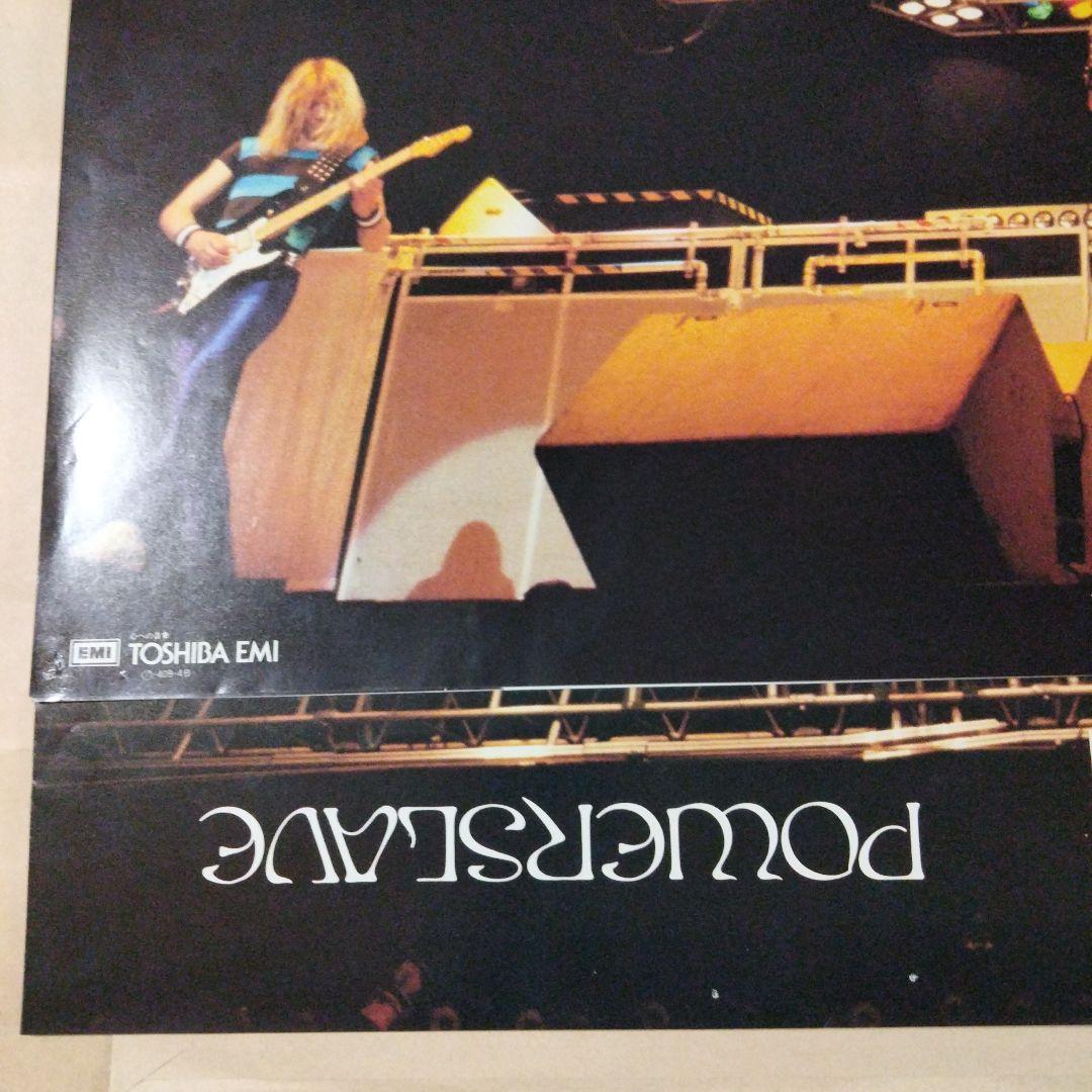 Iron Maiden Powerslave LP Japan Original 1984 Vinyl Record w/Obi Liner Poster