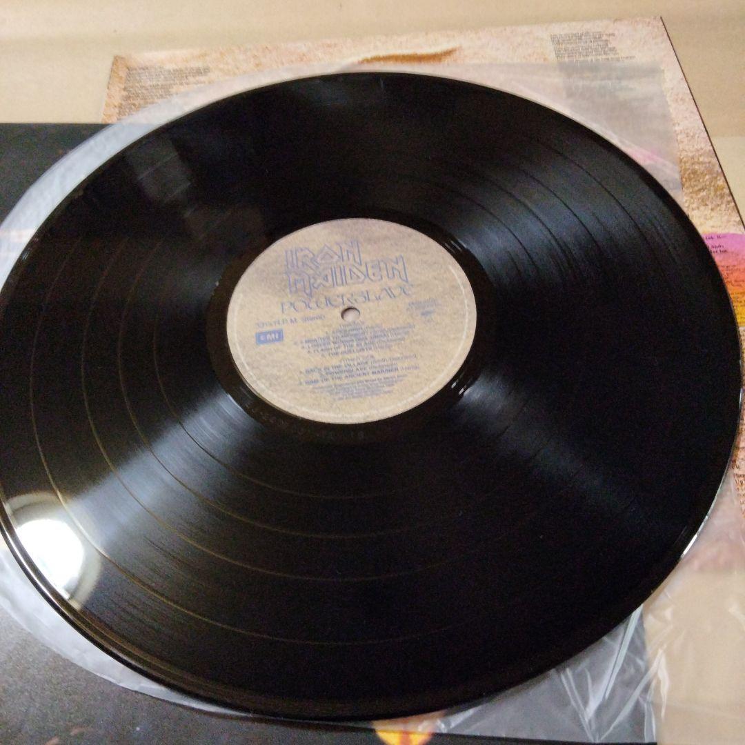 Iron Maiden Powerslave LP Japan Original 1984 Vinyl Record w/Obi Liner Poster
