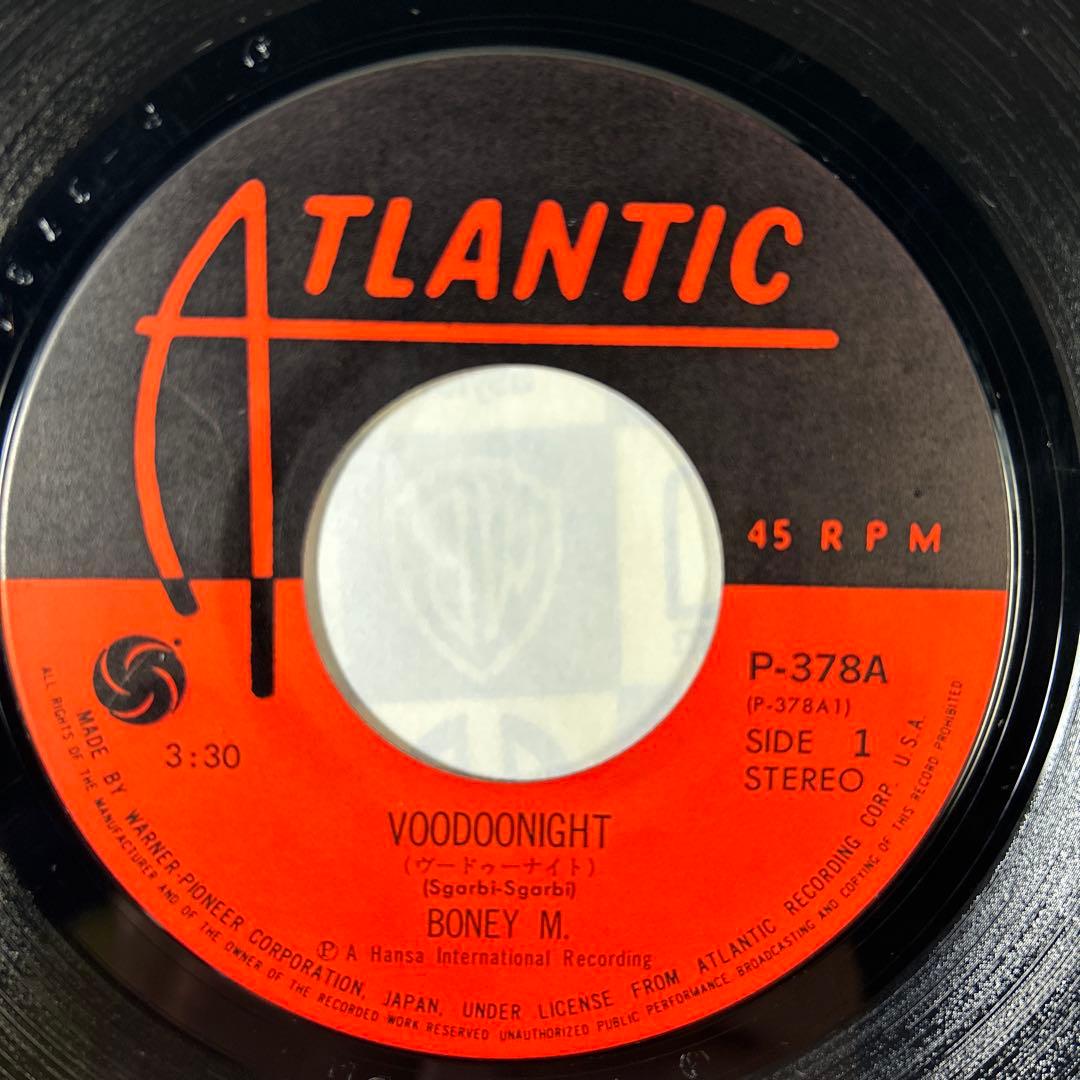 Boney M. - Voodoonight / Heart Of Gold 7" Japan Vinyl Single Atlantic P-378A