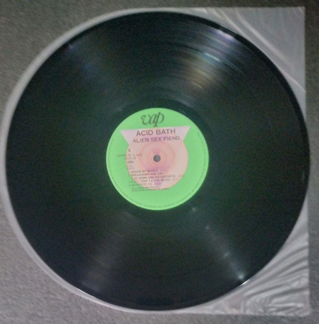 Alien Sex Fiend - Acid Bath LP Japan Original Vinyl Goth Post-Punk w/ Obi Poster