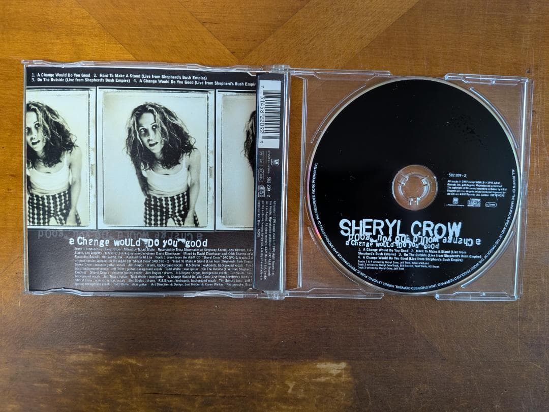 Sheryl Crow - A Change Would Do You Good CD Single, Includes Live Tracks