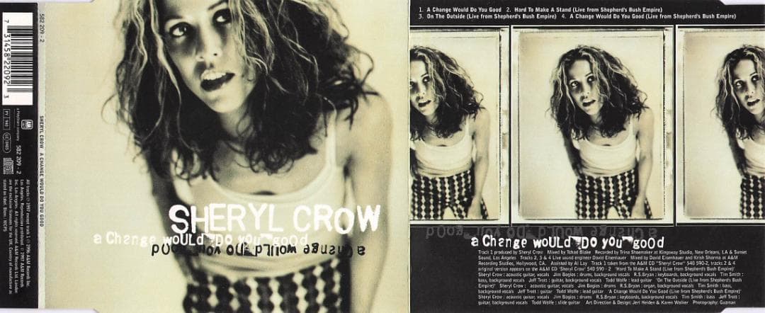 Sheryl Crow - A Change Would Do You Good CD Single, Includes Live Tracks