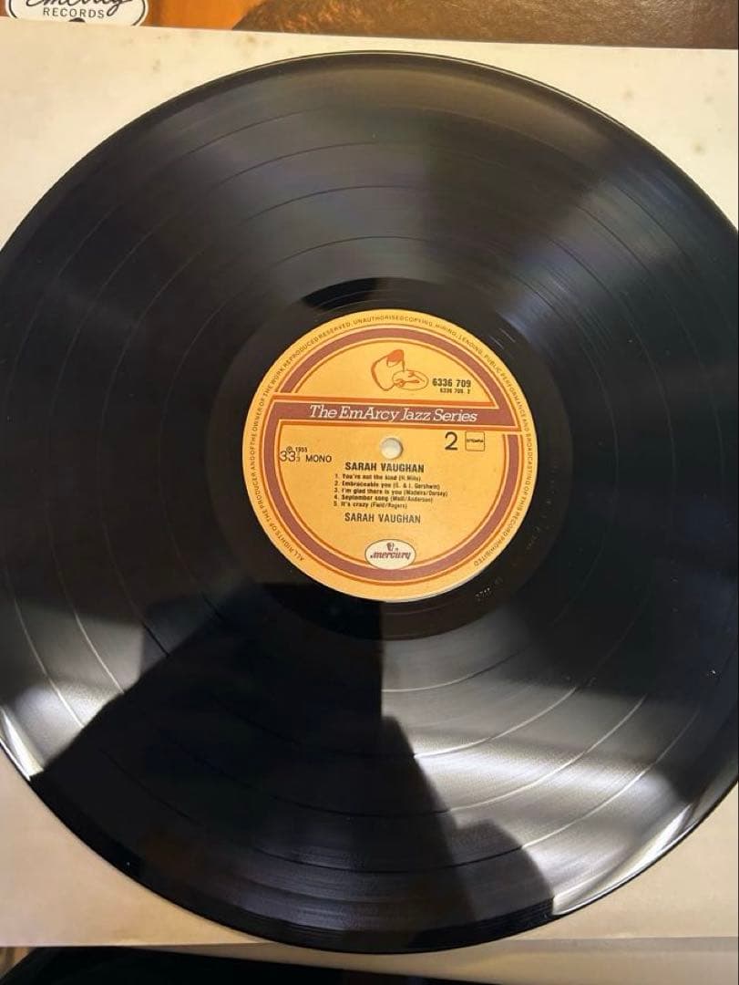 Sarah Vaughan with Clifford Brown EmArcy Jazz Vinyl LP Netherlands Pressing
