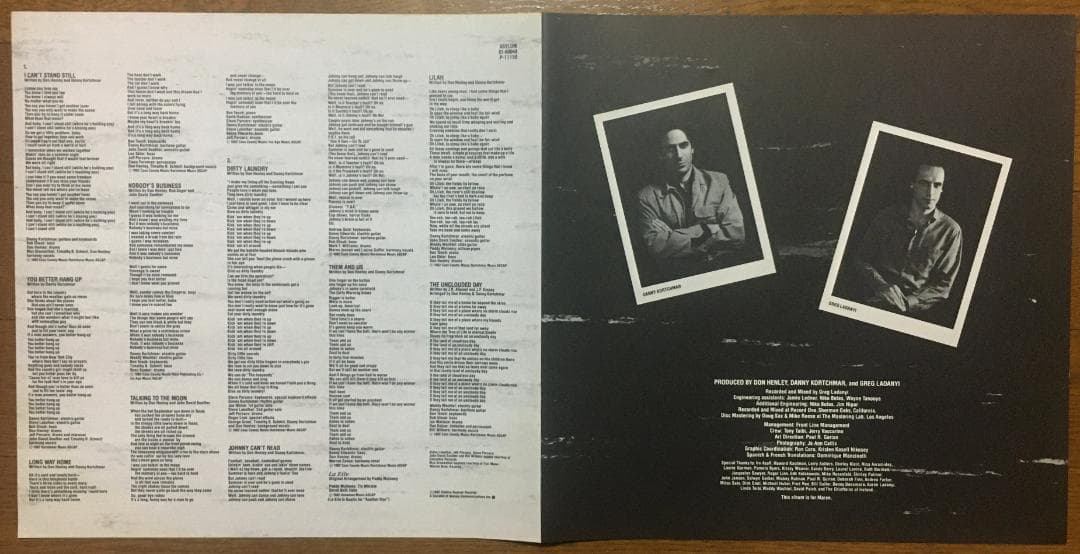Don Henley - I Can't Stand Still LP 1982 Japan Pressing w/ Obi & Liner Notes
