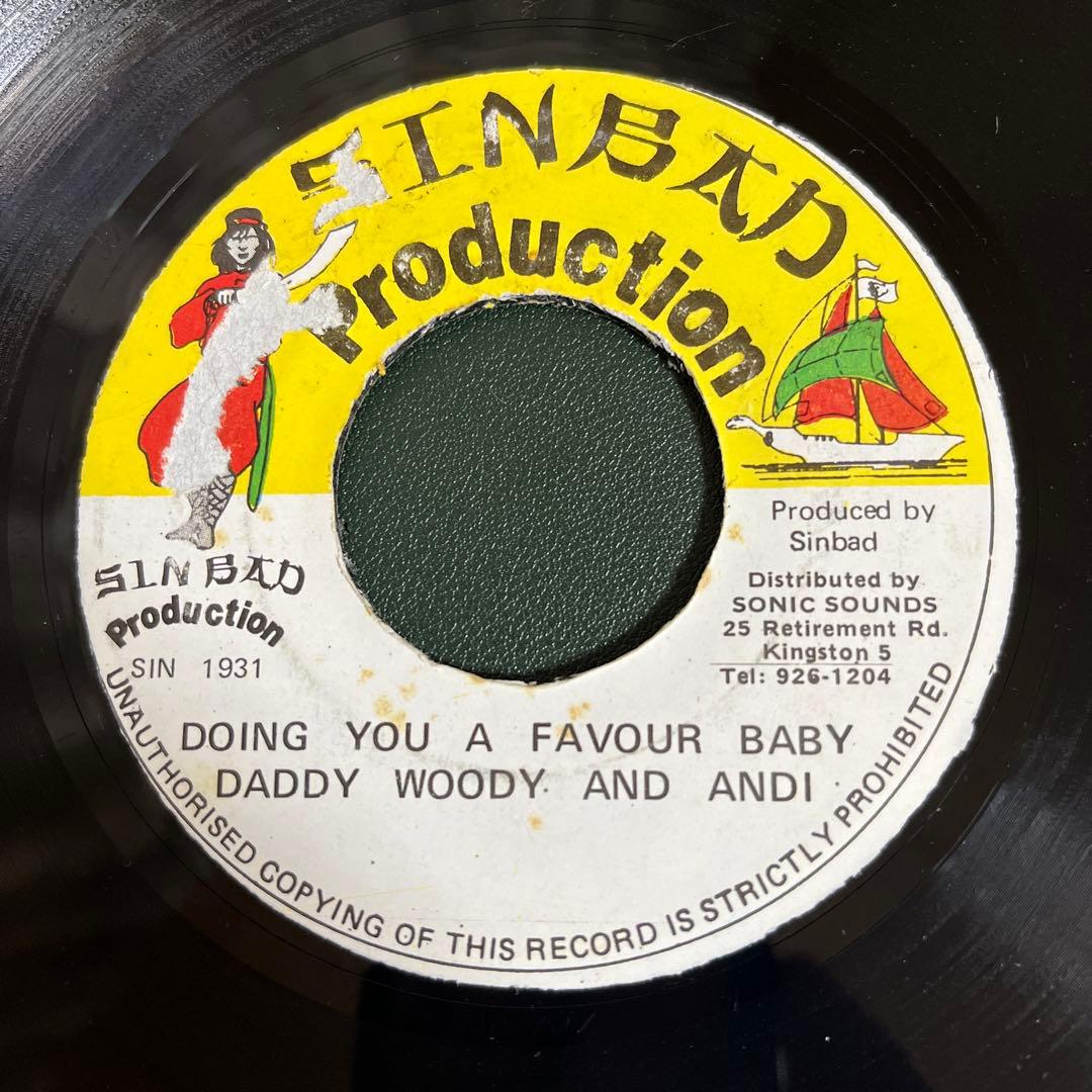 Daddy Woody & Andi - Doing You A Favour Baby 7" Vinyl Reggae Dancehall Jamaica