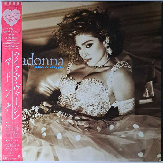 Madonna Like A Virgin Japan Vinyl LP Record with Obi 1984 Pop Synth-pop P-13033