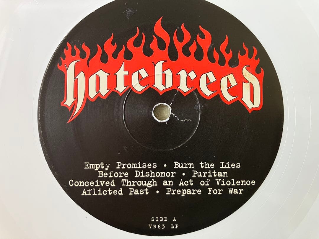 Hatebreed Satisfaction Is The Death Of Desire LP White Vinyl US Original 1997