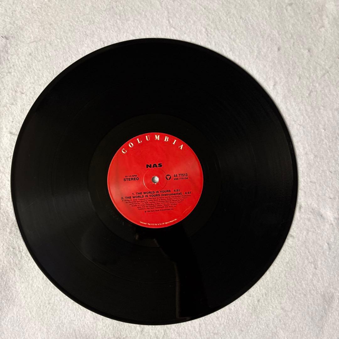 Nas - The World Is Yours 12" Vinyl Single (1994, US Original) Pete Rock Q-Tip